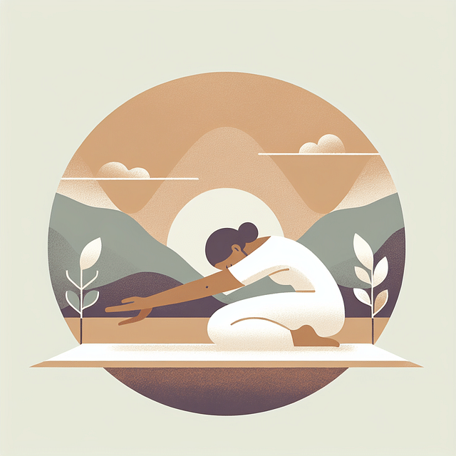 person performing Seated Forward Bend yoga