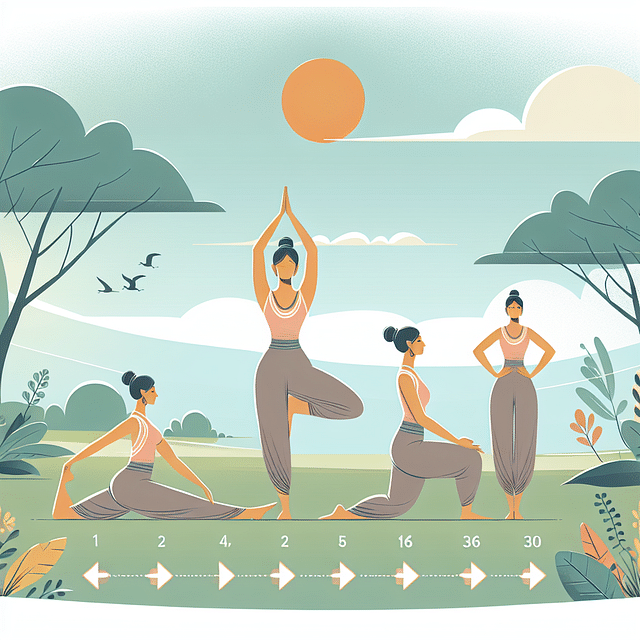 woman doing gentle yoga in a peaceful setting