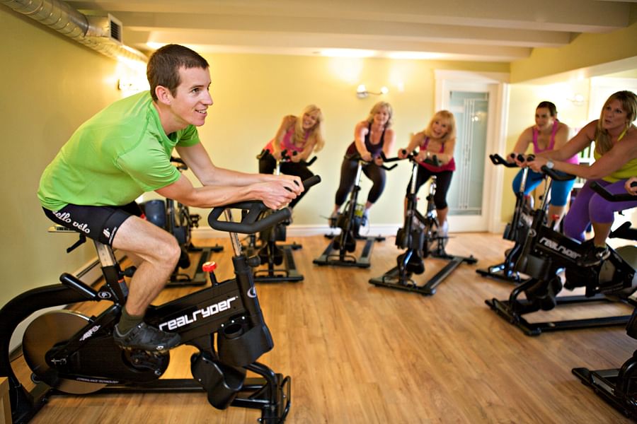Spin class in action